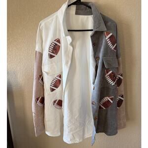 Women’s Cartoroid Sequence football top, size 2XL